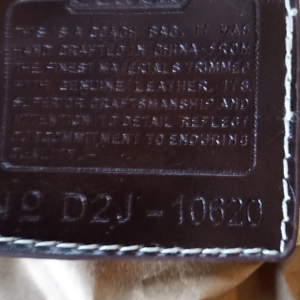 Authentic Coach purse